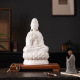 陶瓷坐莲家用供奉佛像坐像摆件德化白瓷南海观世音菩萨像