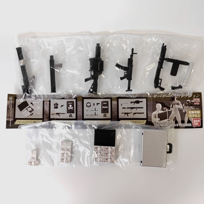 正版 日本扭蛋 万DAI 赏金猎人仿真1/12人偶配件武器 保险箱模型