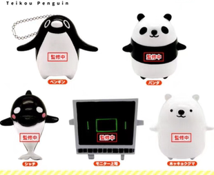 现货 正版日本扭蛋 BUSHIROAD 黑白帝企鹅动物 挂件 吊饰