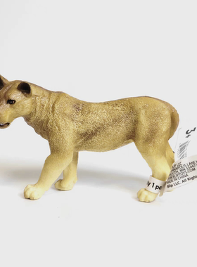 Blip仿真野生物模型玩具 母狮带标签儿童认知摆件陈列