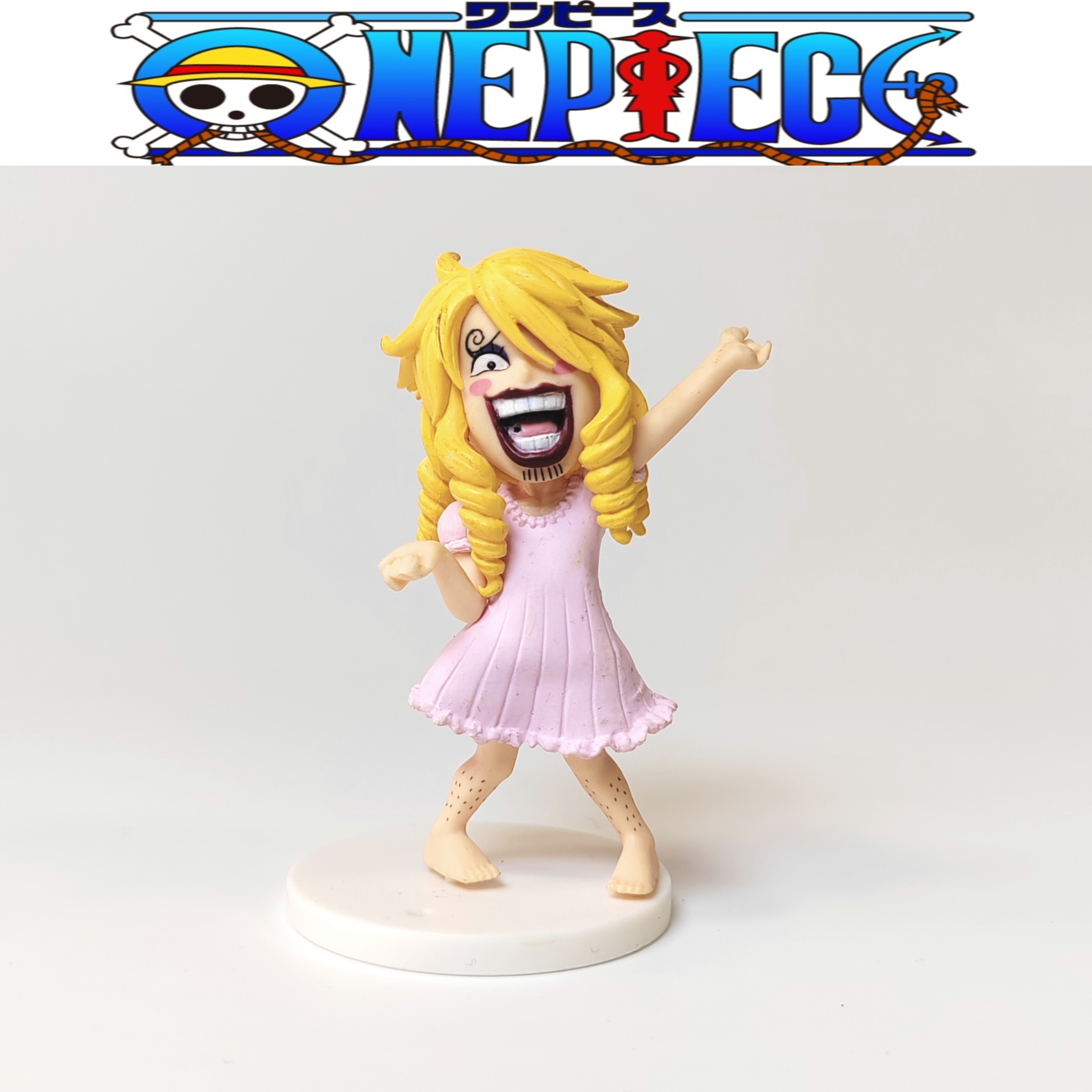 正版散货 万代 WCF海贼王组立式盒蛋 人妖山治手办摆件