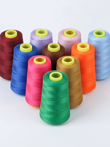Домашняя швейная нить пагода нить 402 цветовая швейная машина для швейной швейной одежды линия плоской автомобиль полиэстер мелкий белый провод