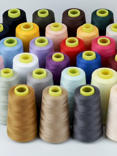 Домашняя швейная нить пагода нить 402 цветовая швейная машина для швейной швейной одежды линия плоской автомобиль полиэстер мелкий белый провод