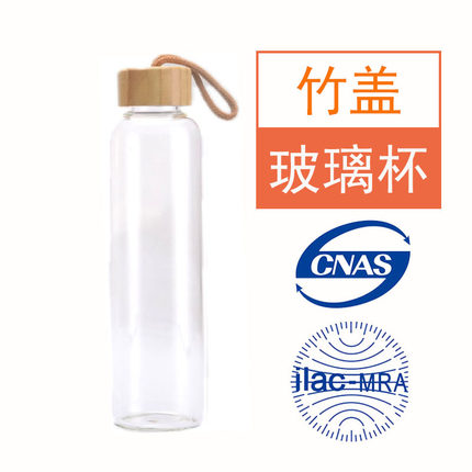 MARTIN玻璃杯耐热高硼硅便携车载竹子有盖提绳暖手密封果汁大水瓶
