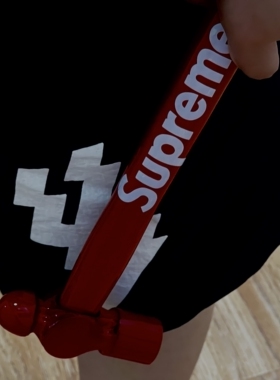 包邮sup锤子榔头木柄大红色开工锤铁锤厚实耐用收藏锻打防身安全