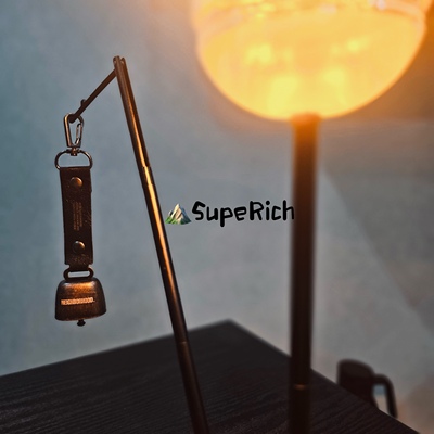 包邮NBHD做旧铃铛配饰户外装饰背包挂件求生露营氛围感风铃磁吸