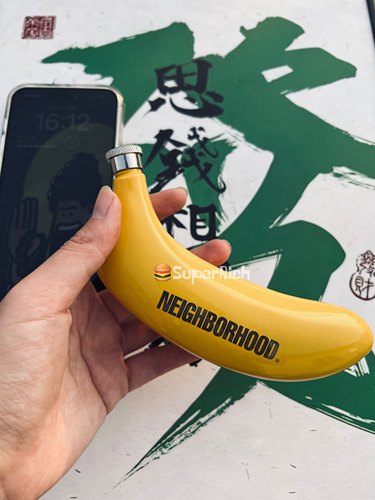 包邮nbhd户外露营酒壶金属不锈钢香蕉趣味造型便携不锈钢厚实摆件