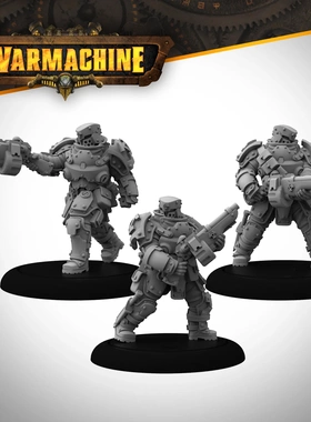 钢铁国度卡铎Warmachine: Shock Trooper Gunners