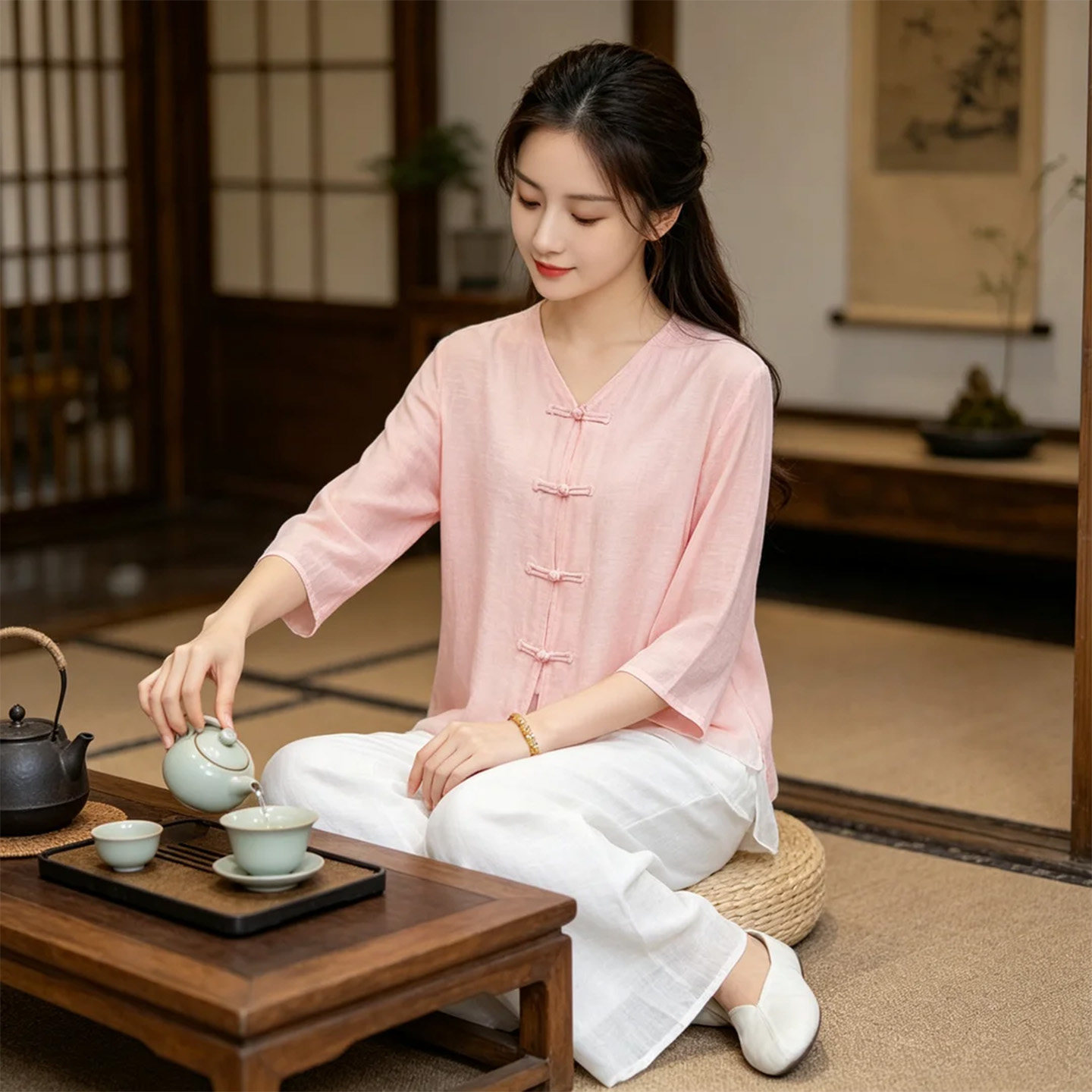 2026修行素衣打坐道服太极练功服
