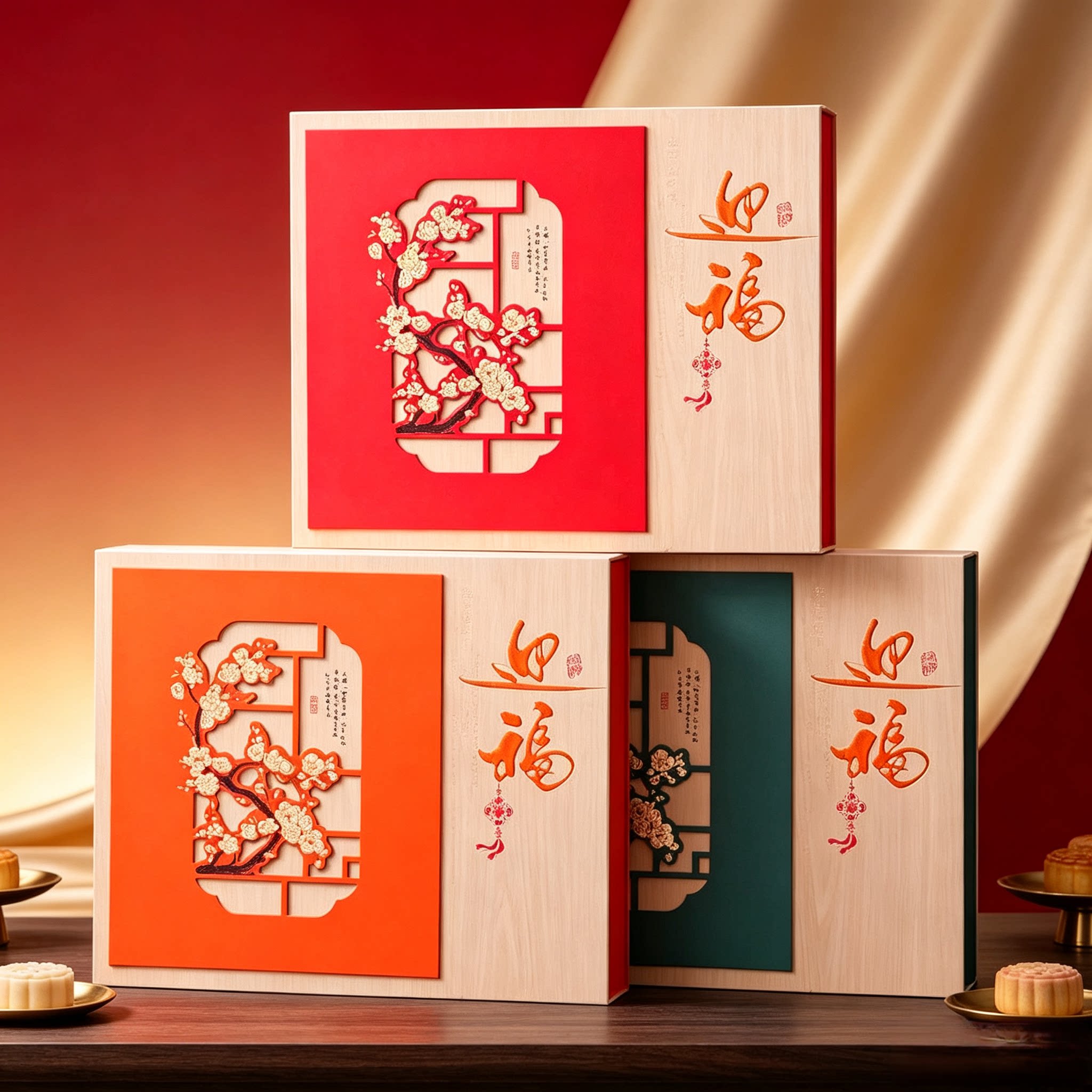 月饼包装盒空礼盒8/10粒定制中秋礼品包装盒2026新款月饼礼盒空盒