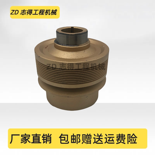挖掘机配件小松PC200-6 8PK曲轴皮带轮康明斯小机头6D95发动机轮