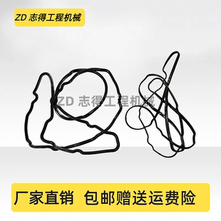 徐工XE360D龙工LG6306F气门室盖垫上下胶条五十铃6HK1发动机挖机