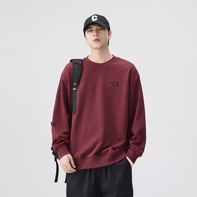 美式复古重磅刺绣男卫衣