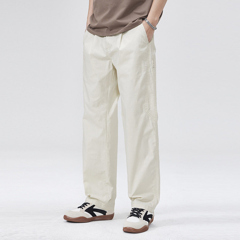 美式直筒宽松阔腿工装长裤