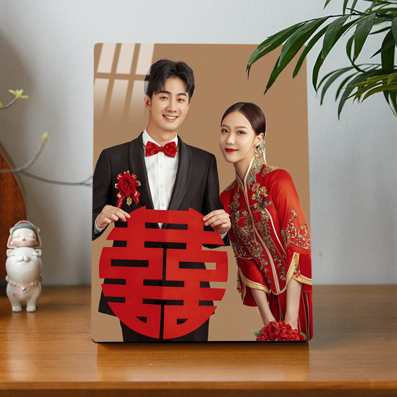 定制相框摆台水晶相片打印婚纱照挂墙洗照片制作结婚照全家福相册