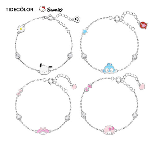 tidecolor女925纯银帕恰狗手链