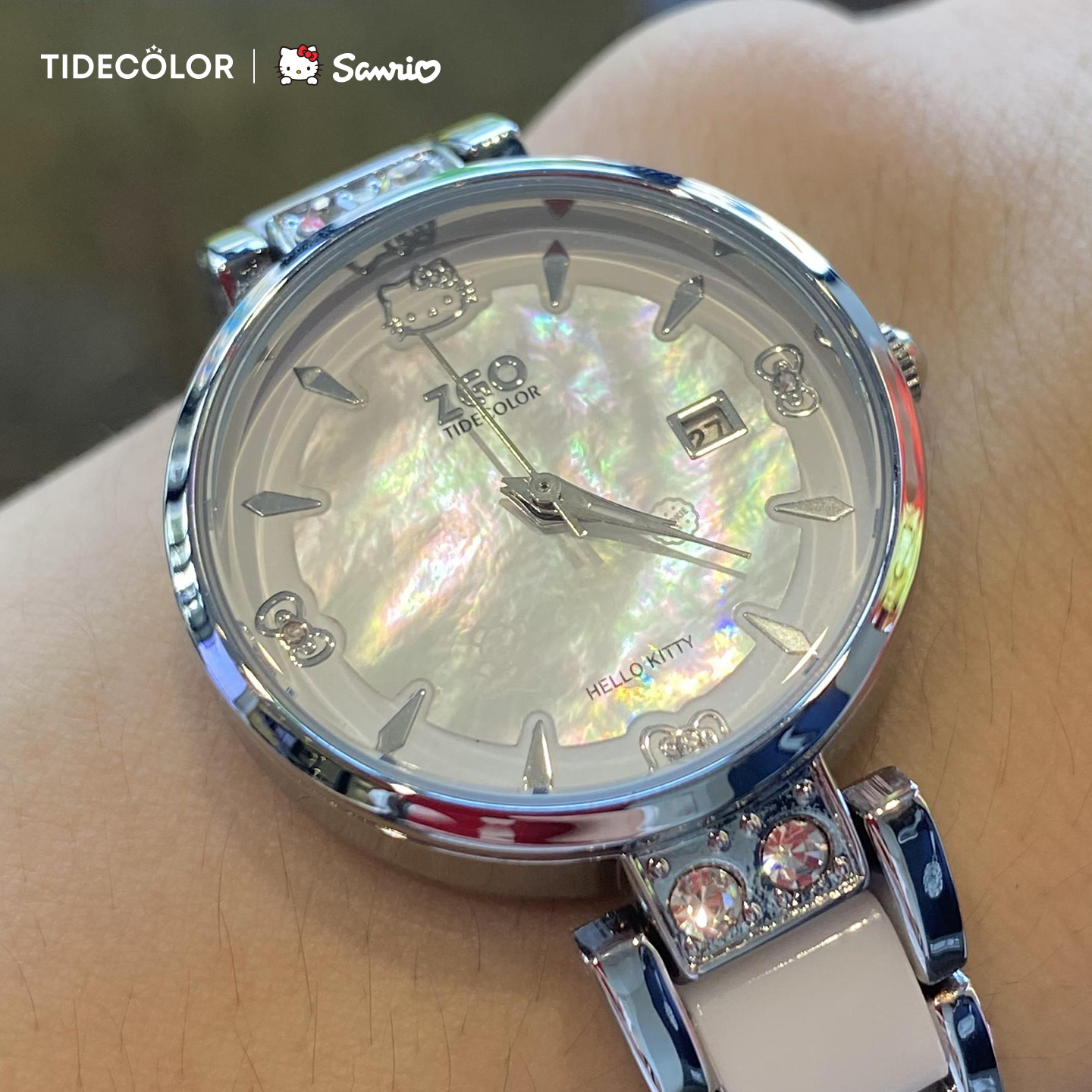 凯蒂猫轻奢手表女孩生日礼物