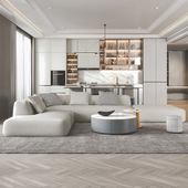 意式 客厅组合科技布设计师沙发转角L型 轻奢布艺北欧定制现代法式