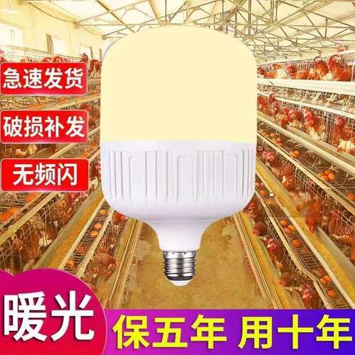 LED暖光灯泡超亮E27螺口