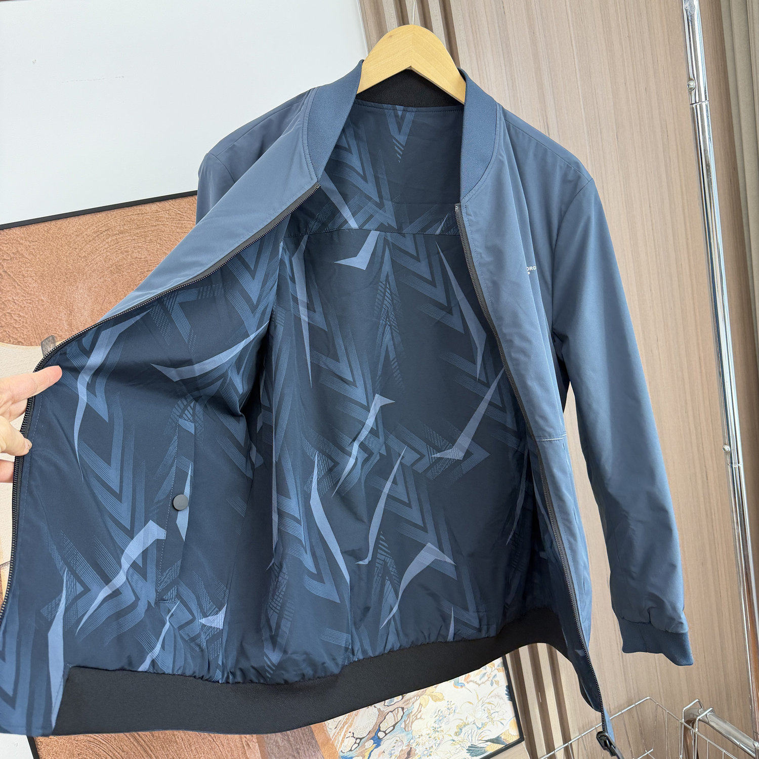 盟锐卡一线撤柜！两面可穿！男春季顺滑透气棒球领休闲夹克外套潮