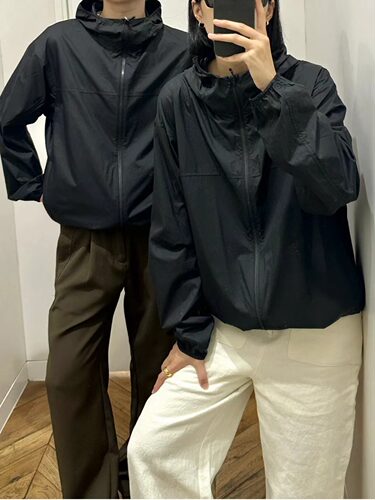 H家！新款 防晒衣男装便携式防紫外线连帽外套3D CUT 464022