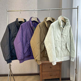 设计师款!科技气绒棉!比羽绒还保暖!男女款飞行员立领短款棉服