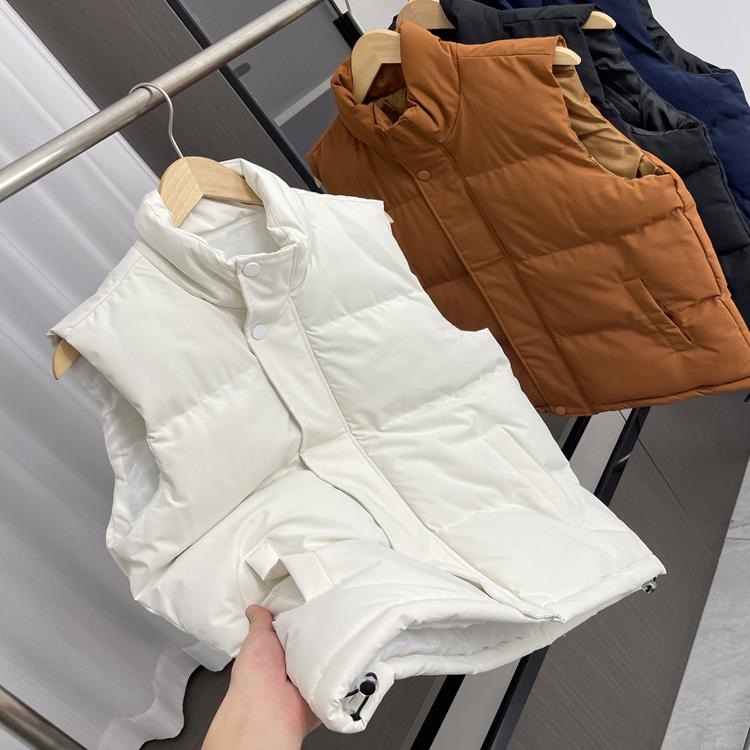 舒适立领休闲棉马甲外套