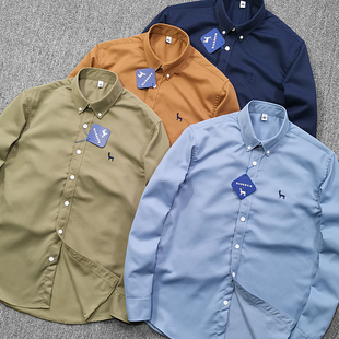 修身 百搭男士 休闲长袖 衬衫 衬衣外套 性价比 2023新款 外贸尾货春季