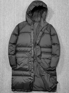 连帽中长款 冬男士 羽绒服外套 330g高充绒加厚保暖90绒防水 西班牙