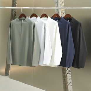 秋冬男半拉链运动长袖 户外机能 高端压胶 3D立裁 抓绒衣 速热暖绒