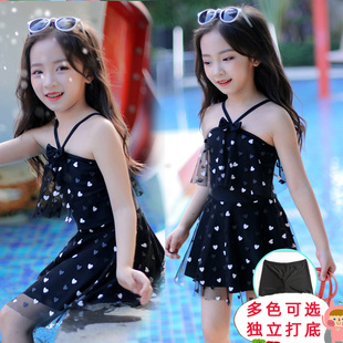 儿童泳衣女孩中大童2024新款 超仙公主裙连衣裙分体平角可爱洋气潮
