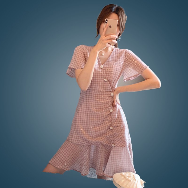 桔梗中长2020法式气质女神范仙女裙新款款超仙中国风旗袍连衣裙子