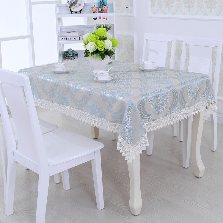 欧式时尚台布客厅餐桌布饭桌布正方形布艺蕾丝桌布长方形茶几桌布