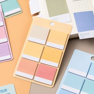 儿童索引贴便签贴透明可书写标签贴纸学生用莫兰迪分类指示