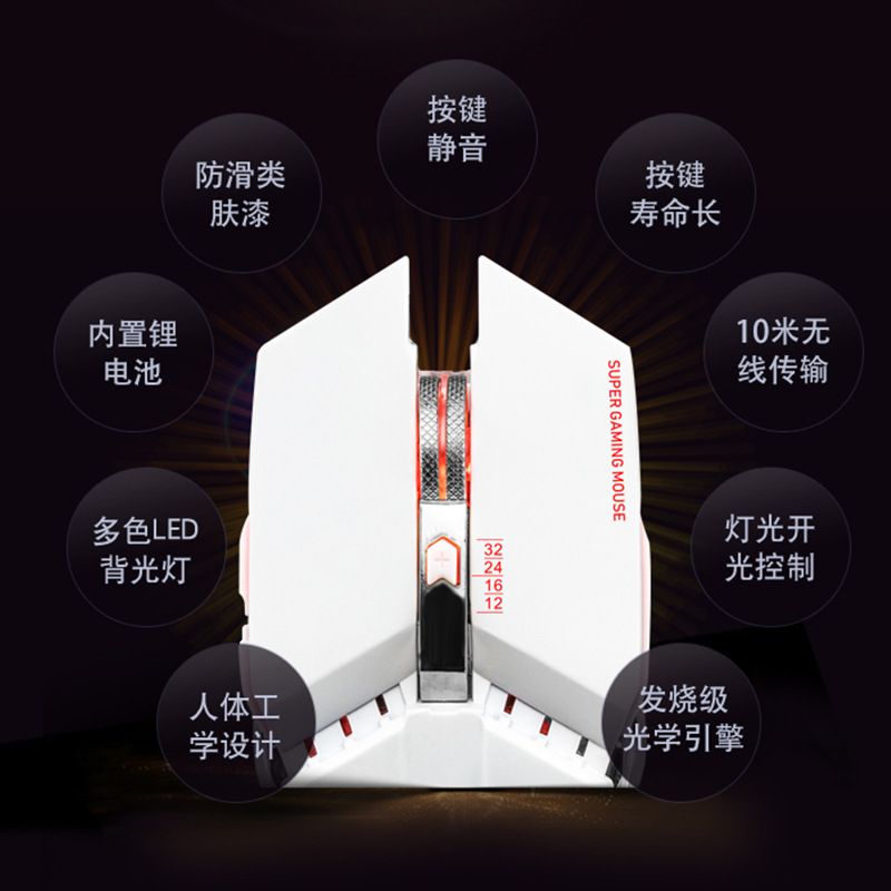FVW505无线充电机械鼠标2.4G无线