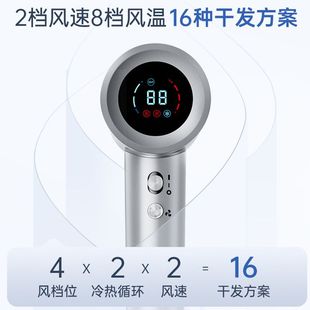 康佳负离子电吹风护发学生宿舍吹风筒家用液晶显示高速吹风机