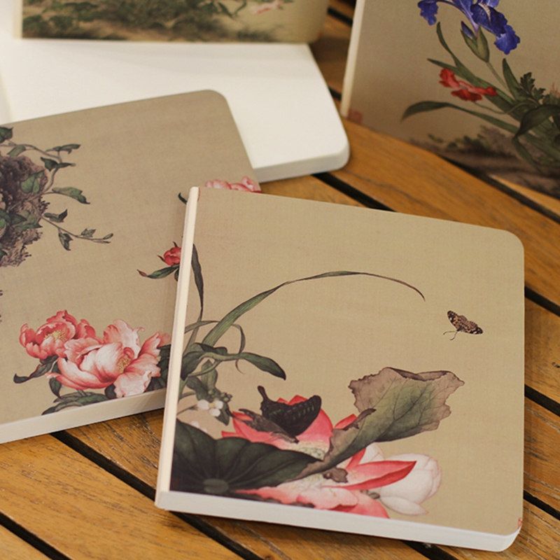 故宫博物馆博物院盖章本中国风旅游文创纪念手账空白古画笔记本子