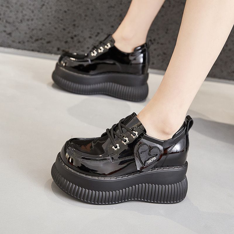 厚底乐福鞋女2025春季新款英伦风