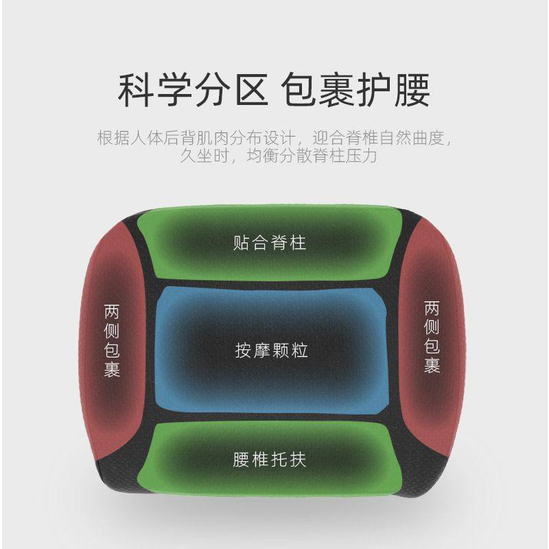 记忆棉靠枕纯色毛绒靠垫亚马逊家