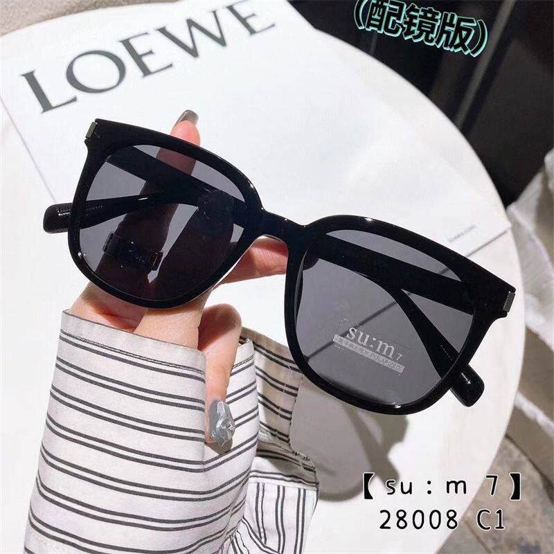 小鹤棣同款墨镜男女可配近视有度数镜片大框偏光驾驶太阳镜韩版53