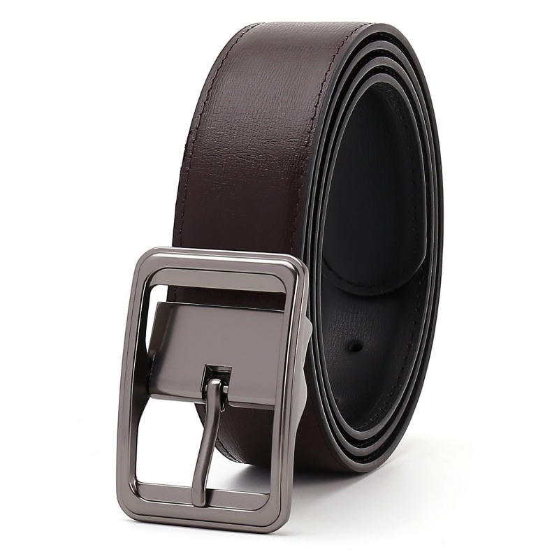 日字扣皮带男真皮休闲二层牛皮皮带男士高级感男士皮带现货款