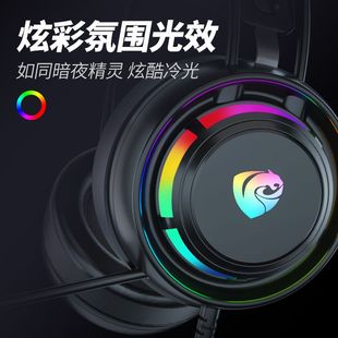 笔记本手机 电竞游戏有线耳麦带麦台式 PSH 300电脑耳机头戴式