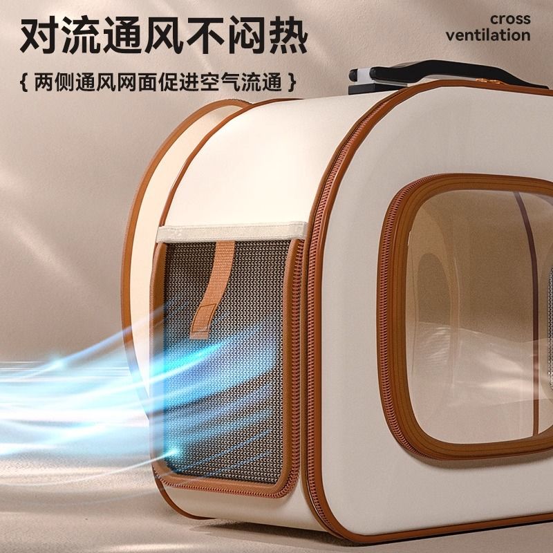猫包外出宠物拉杆箱猫双肩背包狗狗推车旅行太空舱猫咪行李箱