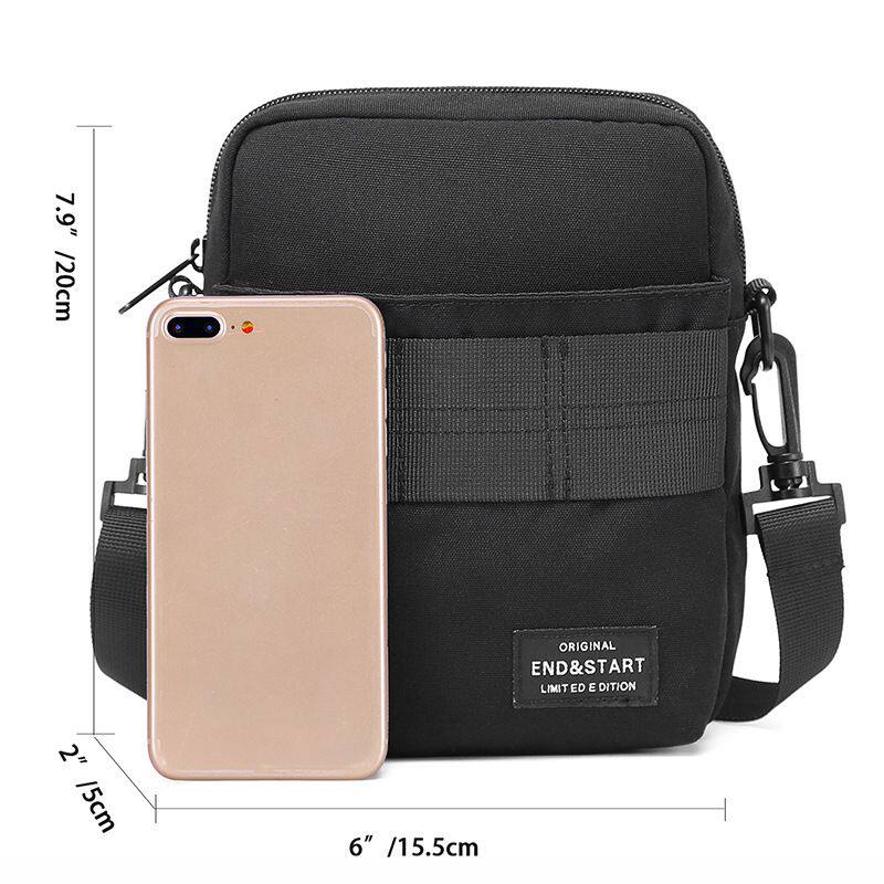 男士潮牌斜挎包潮男便携单肩小包