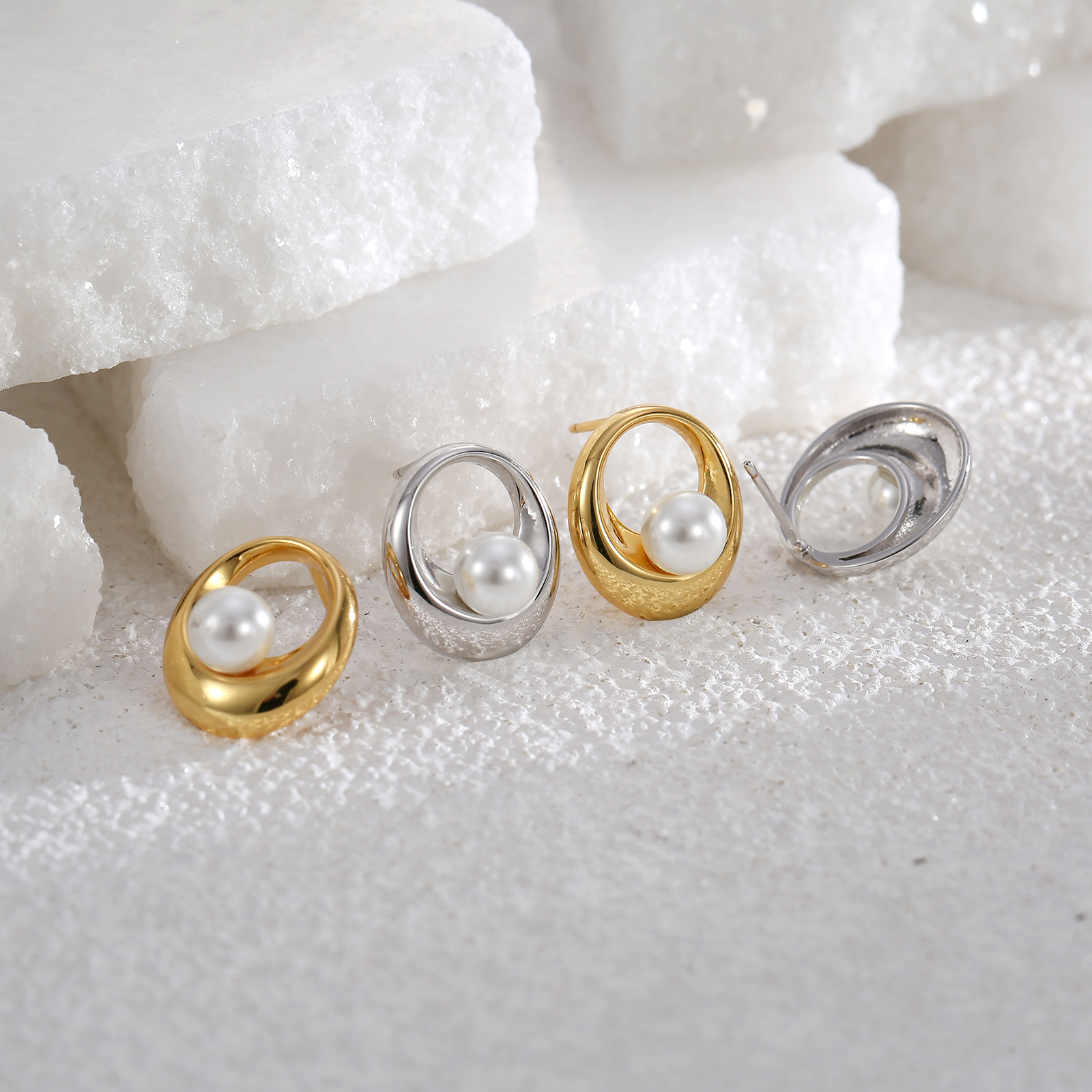 复古法式优雅S925纯银针气质高级感耳钉女耳饰潮饰品小众跨境