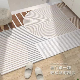 北欧轻奢入户门地垫进门地毯家用门口门垫入门垫子丝圈脚垫可裁剪
