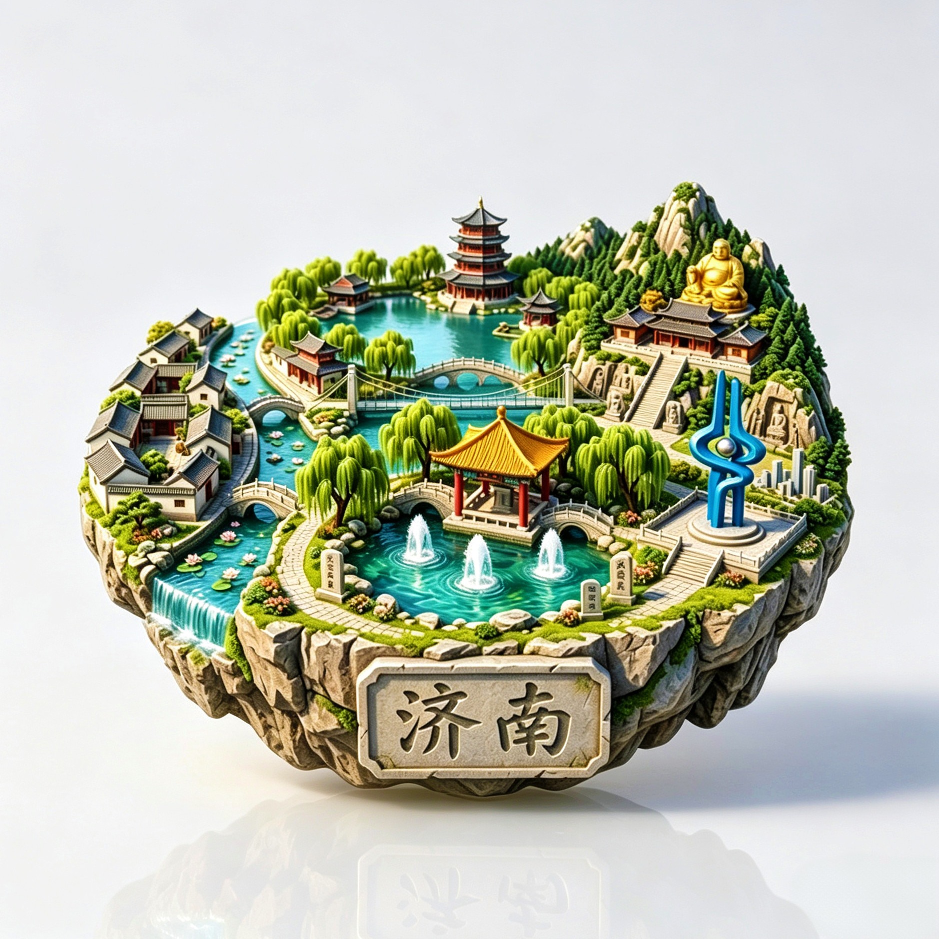 济南3D立体文创冰箱贴伴手礼
