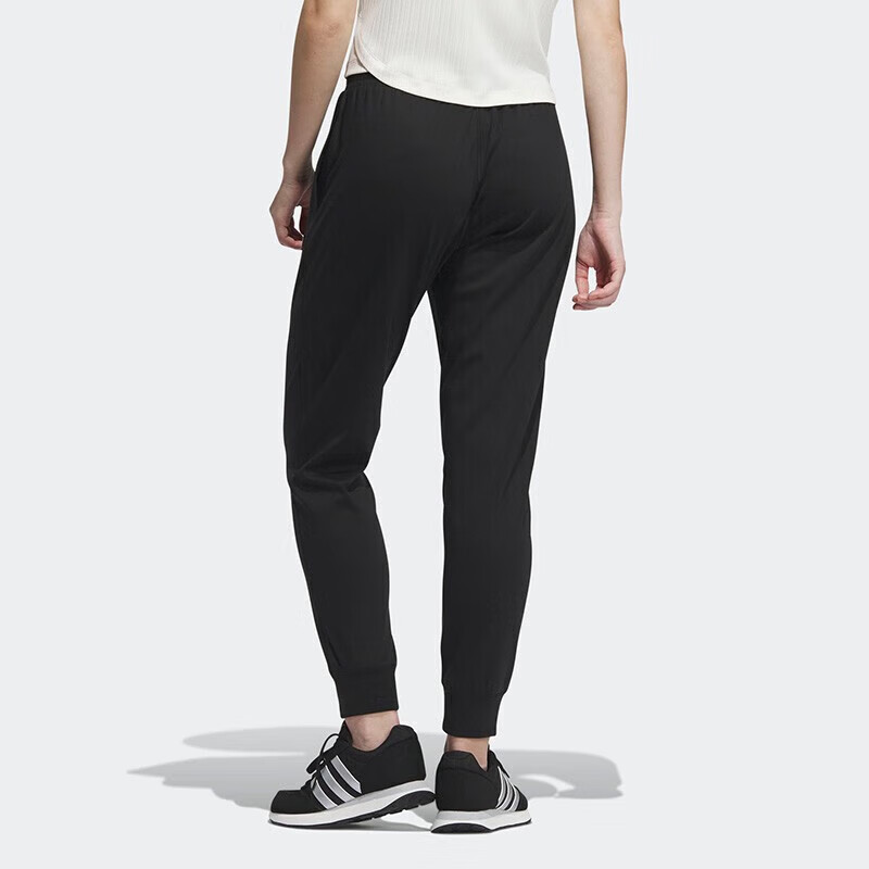 正品阿迪达斯BOS KNIT PANTS纯色logo标识抽绳系带束脚裤IP3948