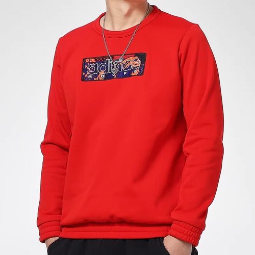 正品阿迪达斯MIC GFX CREW男子圆领套头复古卫衣GQ2834