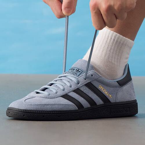 正品Adidas/阿迪达斯HANDBALL经典复古板鞋绒面革T头鞋JR3668